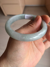 Load image into Gallery viewer, 54mm certified Type A 100% Natural light green white Jadeite Jade bangle BM67-0316