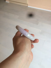 Load image into Gallery viewer, 53mm Certified 100% natural Type A olive green/white/purple jadeite jade bangle AZ2-0466