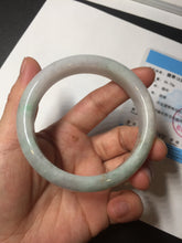 Load image into Gallery viewer, 56.5mm 100% natural type A green/white/purple/red (FU LU SHOU) jadeite jade bangle BP54-0621