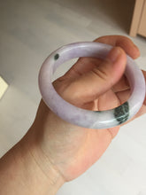 Load image into Gallery viewer, 55.5mm certified 100% natural type A sunny green/purple jadeite jade bangle BN88-8714