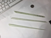 Load image into Gallery viewer, 18-20cm 100% Natural Icy light green white Xiu Jade (Serpentine) Hairpin AW72