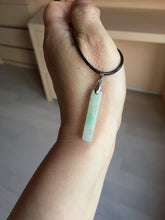 Load image into Gallery viewer, 100% natural type A jadeite jade icy watery green white purple black energy bar pendant group AX153 Add on item