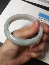 Load image into Gallery viewer, 56.5mm 100% natural type A green/white/purple/red (FU LU SHOU) jadeite jade bangle BP54-0621