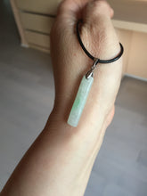 Load image into Gallery viewer, 100% natural type A jadeite jade icy watery green white purple black energy bar pendant group AX153 Add on item