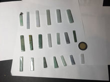 Load image into Gallery viewer, 100% natural type A jadeite jade icy watery green white purple black energy bar pendant group AX153 Add on item