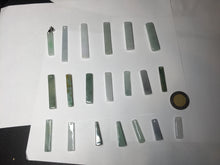 Load image into Gallery viewer, 100% natural type A jadeite jade icy watery green white purple black energy bar pendant group AX153 Add on item