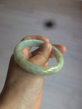 Load image into Gallery viewer, 54.4mm Certified 100% natural Type A light green/yellow jadeite jade bangle m98-6150