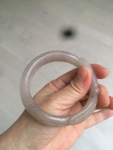 Load image into Gallery viewer, 56mm 100% natural light Pink/black/purple Quartzite (Shetaicui jade) 3D carved Bow knot bangle SY8