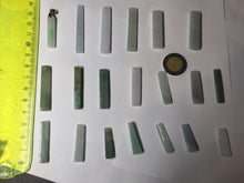 Load image into Gallery viewer, 100% natural type A jadeite jade icy watery green white purple black energy bar pendant group AX153 Add on item