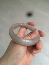 Load image into Gallery viewer, 56mm 100% natural light Pink/black/purple Quartzite (Shetaicui jade) 3D carved Bow knot bangle SY8