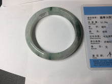 Load image into Gallery viewer, 57mm 100% natural Type A sunny green white purple jadeite jade bangle BN5-8234