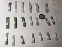 Load image into Gallery viewer, 100% natural type A jadeite jade icy watery green white purple black energy bar pendant group AX153 Add on item