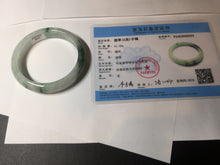 Load image into Gallery viewer, 57mm 100% natural Type A sunny green white purple jadeite jade bangle BN5-8234