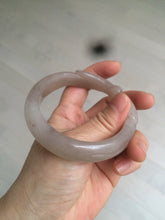 Load image into Gallery viewer, 56mm 100% natural light Pink/black/purple Quartzite (Shetaicui jade) 3D carved Bow knot bangle SY8