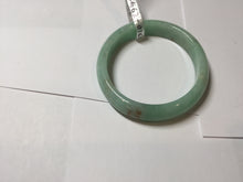 Load image into Gallery viewer, 49mm Certified Type A 100% Natural sunny apple green/red oval Jadeite Jade bangle BG62-0165