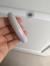 Load image into Gallery viewer, 53mm Certified 100% natural Type A olive green/white/purple jadeite jade bangle AZ2-0466