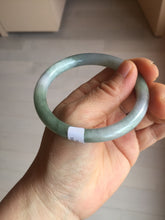Load image into Gallery viewer, 57mm certified Type A 100% Natural dark green gray light purple round cut Jadeite Jade bangle PH214-3251