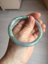 Load image into Gallery viewer, 57mm certified Type A 100% Natural dark green gray light purple round cut Jadeite Jade bangle PH214-3251