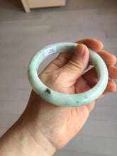 Load image into Gallery viewer, 60mm Certified Type A 100% Natural sunny green white Jadeite bangle PA262-3840