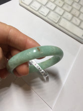 Load image into Gallery viewer, 49mm Certified Type A 100% Natural sunny apple green/red oval Jadeite Jade bangle BG62-0165
