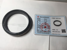 Load image into Gallery viewer, 60.3mm 100% Natural dark green/black meteorite Stellar Night sky nephrite bangle HN25-7603