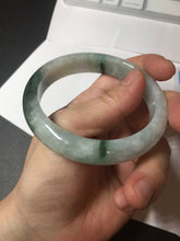 Load image into Gallery viewer, 57mm 100% natural Type A sunny green white purple jadeite jade bangle BN5-8234