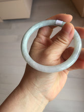 Load image into Gallery viewer, 61.2mm certified Type A 100% Natural light green light purple round cut Jadeite Jade bangle PH213-3242