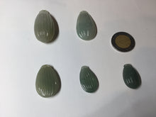 Load image into Gallery viewer, 100% Natural type A light green/gray candied dates Jadeite Jade pendant AX155