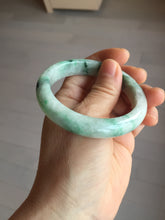 Load image into Gallery viewer, 53.5mm certified type A 100% Natural sunny green light green Jadeite Jade bangle PA261-2991