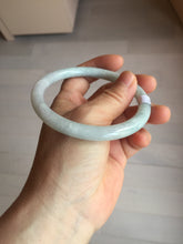 Load image into Gallery viewer, 61.2mm certified Type A 100% Natural light green light purple round cut Jadeite Jade bangle PH213-3242
