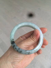 Load image into Gallery viewer, 55 mm Certified type A 100% Natural green/purple/black Jadeite bangle AT97-7557