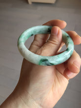 Load image into Gallery viewer, 53.5mm certified type A 100% Natural sunny green light green Jadeite Jade bangle PA261-2991