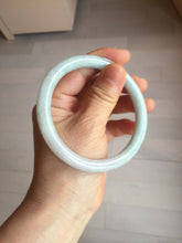 Load image into Gallery viewer, 61.2mm certified Type A 100% Natural light green light purple round cut Jadeite Jade bangle PH213-3242