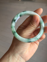Load image into Gallery viewer, 53.5mm certified type A 100% Natural sunny green light green Jadeite Jade bangle PA261-2991