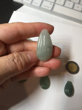 Load image into Gallery viewer, 100% Natural type A light green/gray candied dates Jadeite Jade pendant AX155