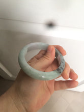 Load image into Gallery viewer, 55 mm Certified type A 100% Natural green/purple/black Jadeite bangle AT97-7557
