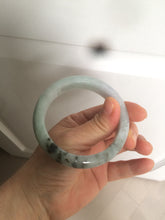 Load image into Gallery viewer, 55 mm Certified type A 100% Natural green/purple/black Jadeite bangle AT97-7557