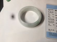 Load image into Gallery viewer, 41.1mm certified Type A 100% Natural sunny green white Jadeite Jade little kid bangle BG35-0099