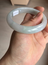 Load image into Gallery viewer, 55.6mm Certified type A 100% Natural light green/purple/white Jadeite bangle BK126-0252