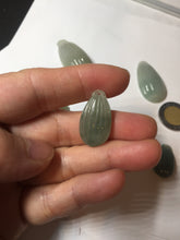Load image into Gallery viewer, 100% Natural type A light green/gray candied dates Jadeite Jade pendant AX155