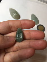 Load image into Gallery viewer, 100% Natural type A light green/gray candied dates Jadeite Jade pendant AX155