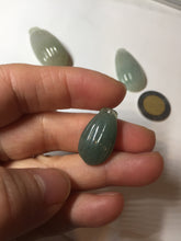 Load image into Gallery viewer, 100% Natural type A light green/gray candied dates Jadeite Jade pendant AX155