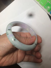 Load image into Gallery viewer, 54.5mm Certified 100% natural Type A green/purple jadeite jade bangle AH88-0772