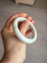 Load image into Gallery viewer, 53.5mm certified 100% natural Type A sunny green white jadeite jade bangle PA259-3846