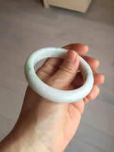 Load image into Gallery viewer, 53.5mm certified 100% natural Type A sunny green white jadeite jade bangle PA259-3846
