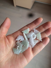 Load image into Gallery viewer, 100% Natural type A icy watery light green purple white 3D Jadeite Jade butterfly pendant BG47