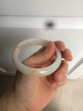 Load image into Gallery viewer, 55mm Certified type A 100% Natural green/white/purple/orange Jadeite bangle H115-6185