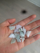 Load image into Gallery viewer, 100% Natural type A icy watery light green purple white 3D Jadeite Jade butterfly pendant BG47