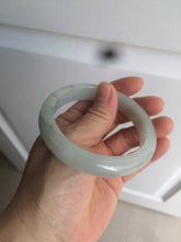 Load image into Gallery viewer, 57.4mm Certified 100% natural Type A icy watery green/white/gray jadeite jade bangle AY70-0343