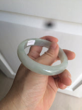 Load image into Gallery viewer, 57.4mm Certified 100% natural Type A icy watery green/white/gray jadeite jade bangle AY70-0343
